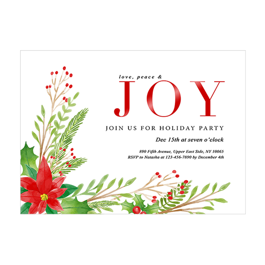 Holiday Cards Online >> Holiday Blossom Holiday Cards Online >> Holiday Blossom