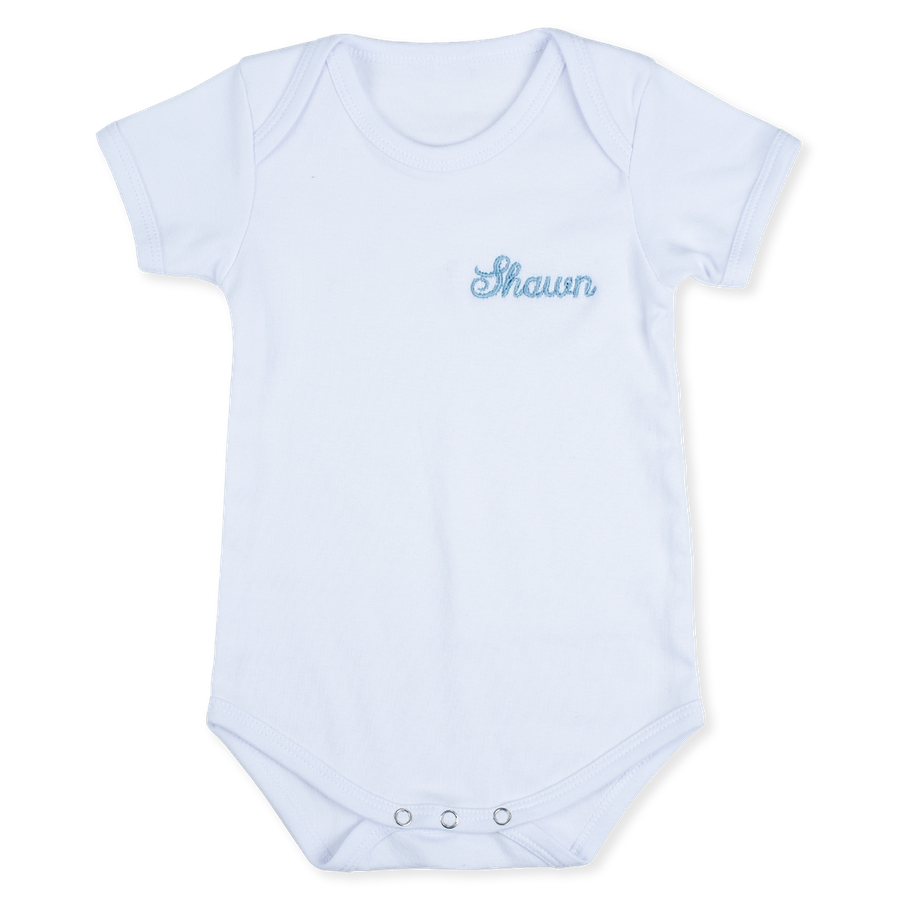 embroidered baby romper