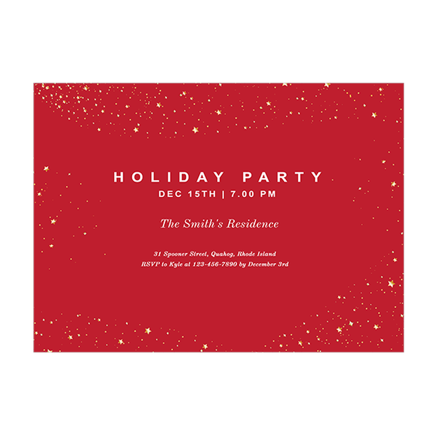 Holiday Cards Online >> Golden Stars Holiday Cards Online >> Golden Stars